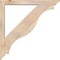 Ekena Millwork Funston Traditional Smooth Bracket w/ Offset Brace, Douglas Fir, 5 1/2"W x 46"D x 46"H BKT0604X46X46FST01SDF - alternate 2